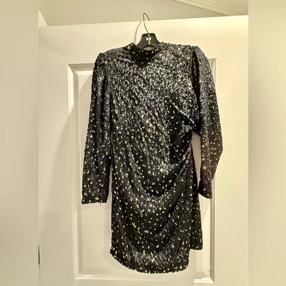 A.L.C. Jane Metallic Velvet Mini Dress - Picture 4 of 13